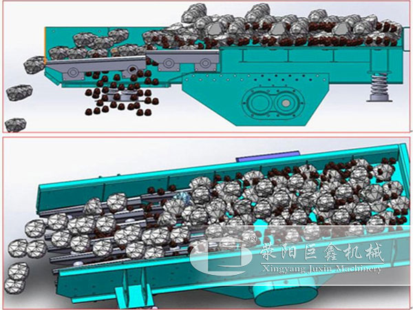 振動給料機(jī)預(yù)篩分效果